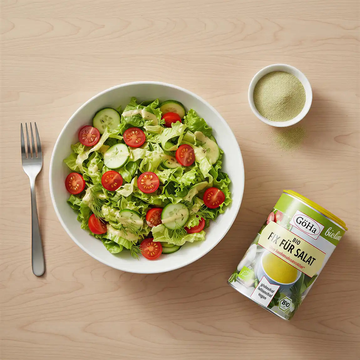 Bio Fix für Salat kaufen – Bio Salatdressing vegan & glutenfrei – GöHa