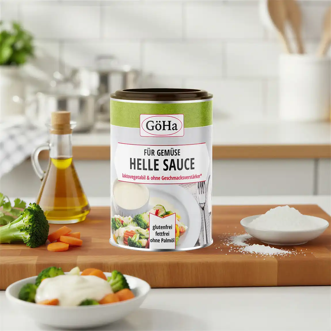 Helle Sauce zu Gemüse