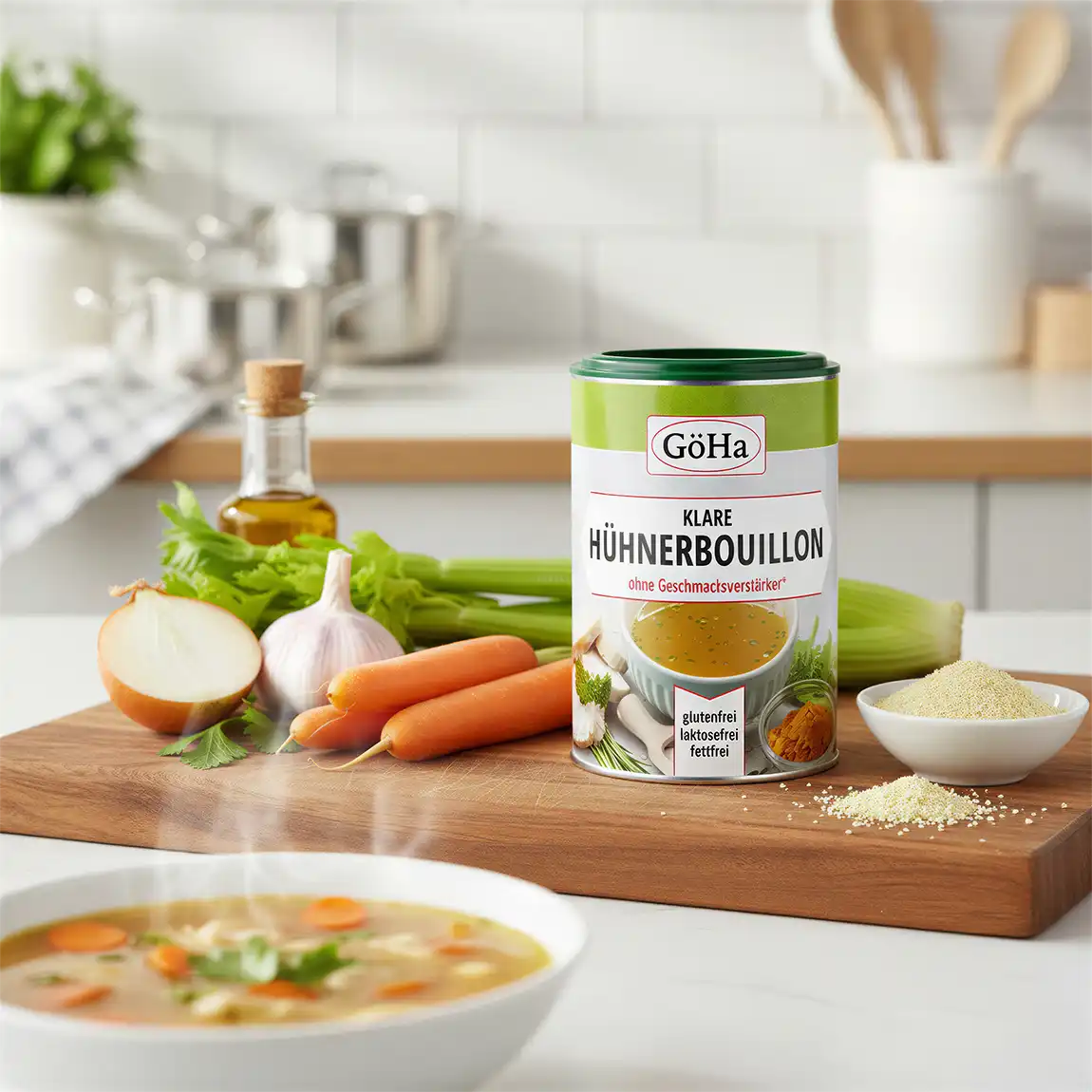 Klare Hühnerbouillon