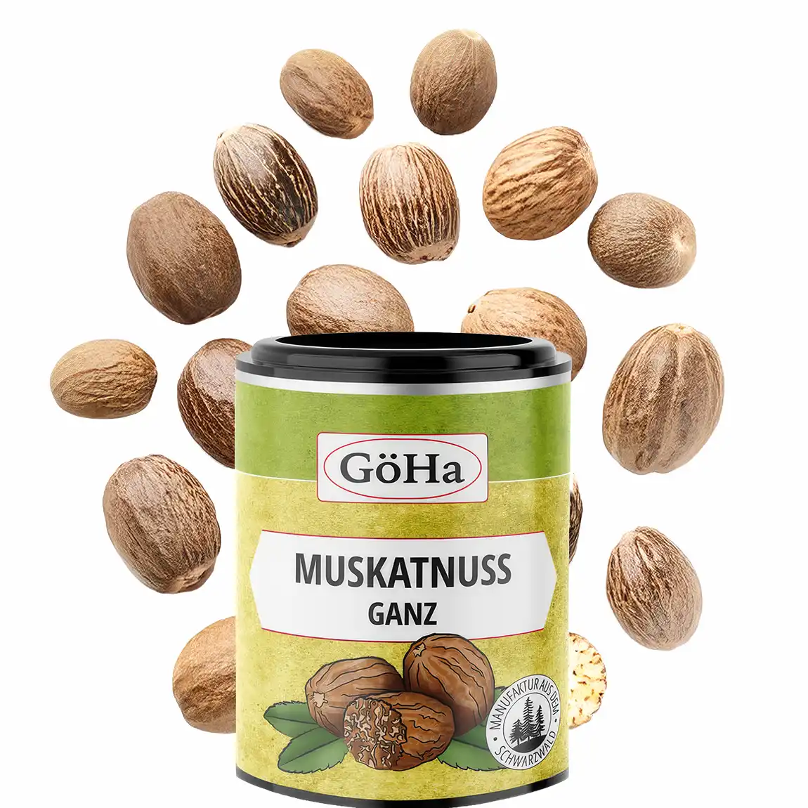Muskatnuss ganz