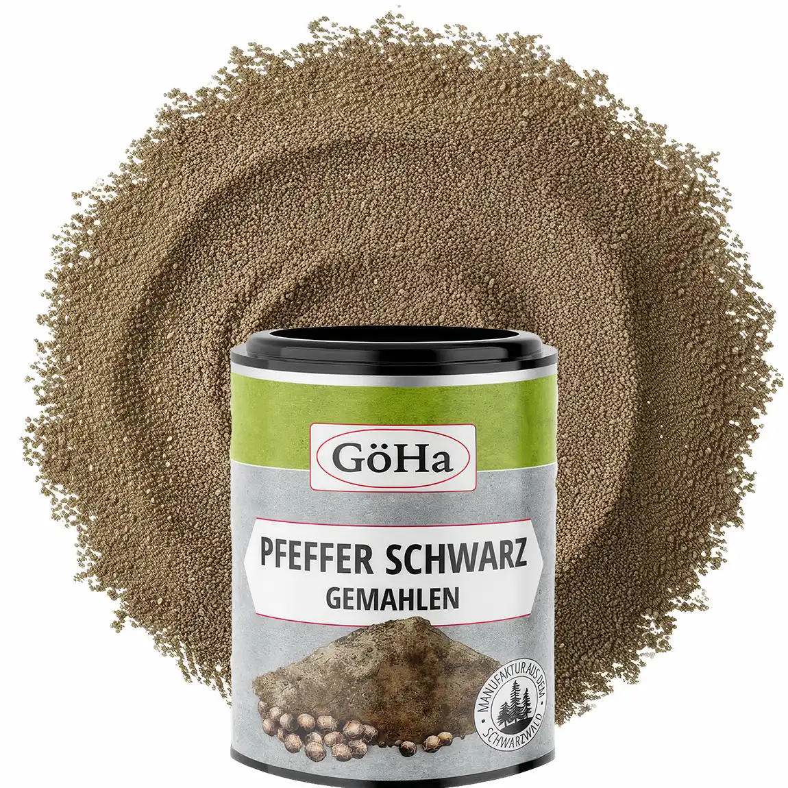 Pfeffer schwarz gemahlen