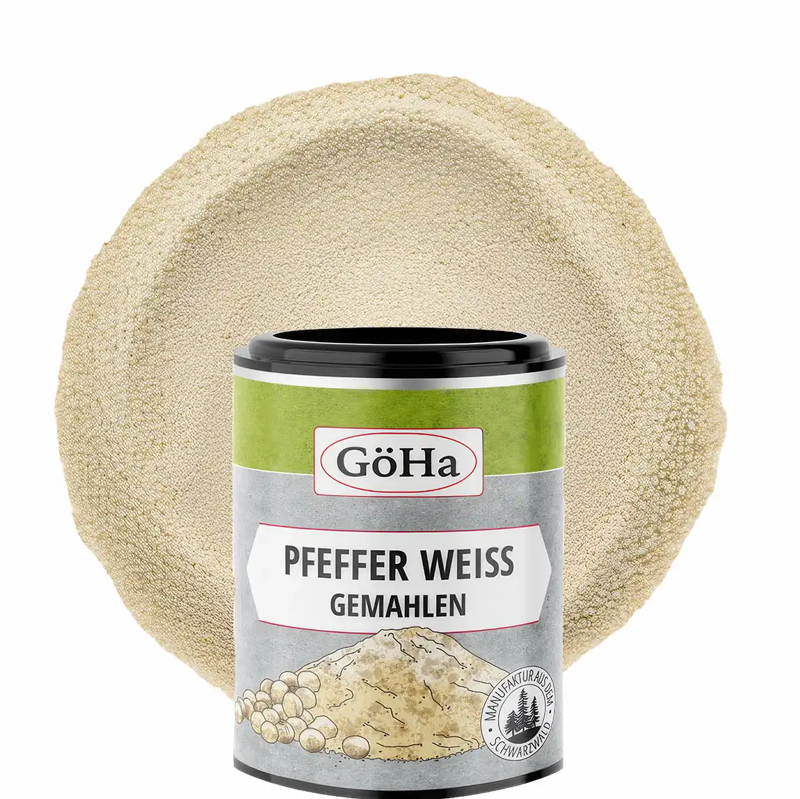 Pfeffer weiß gemahlen