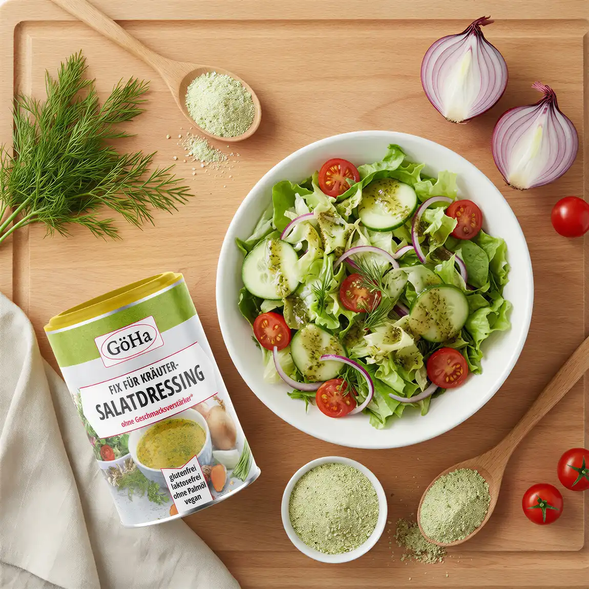 Fix für Kräuter-Salatdressing