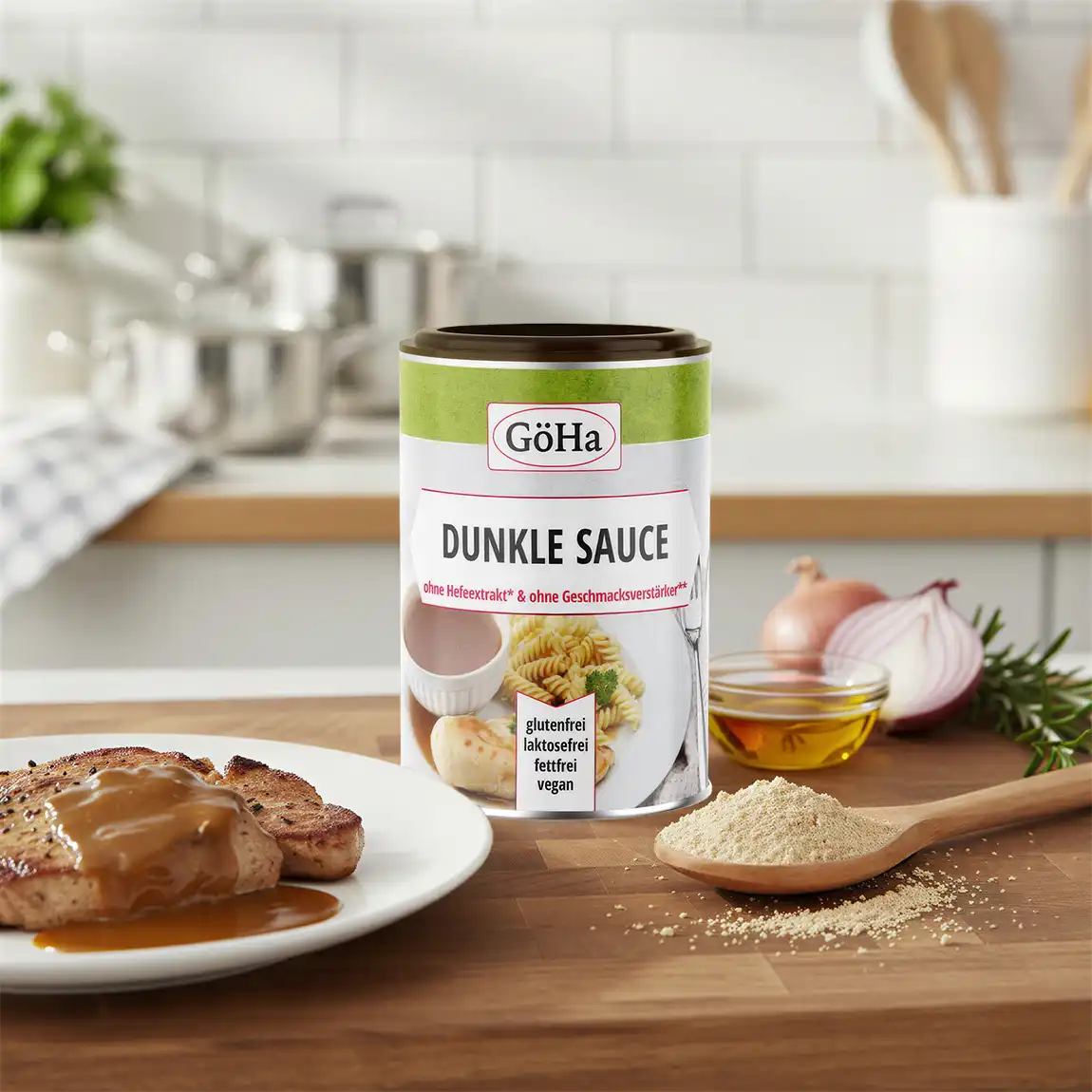 Dunkle Sauce ohne Hefe